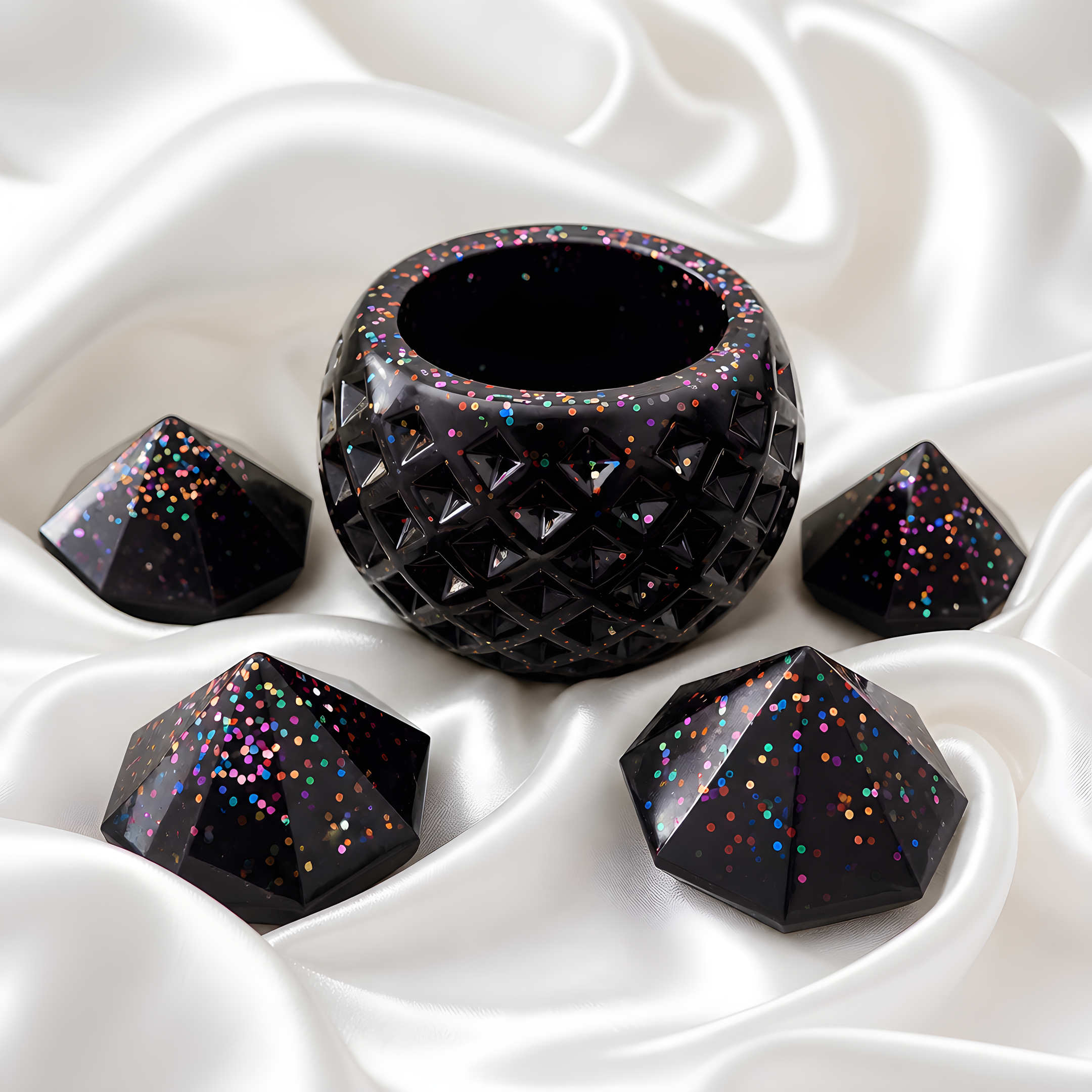 Queen of Diamonds - Resin collection - Crafted especially for S Blanton