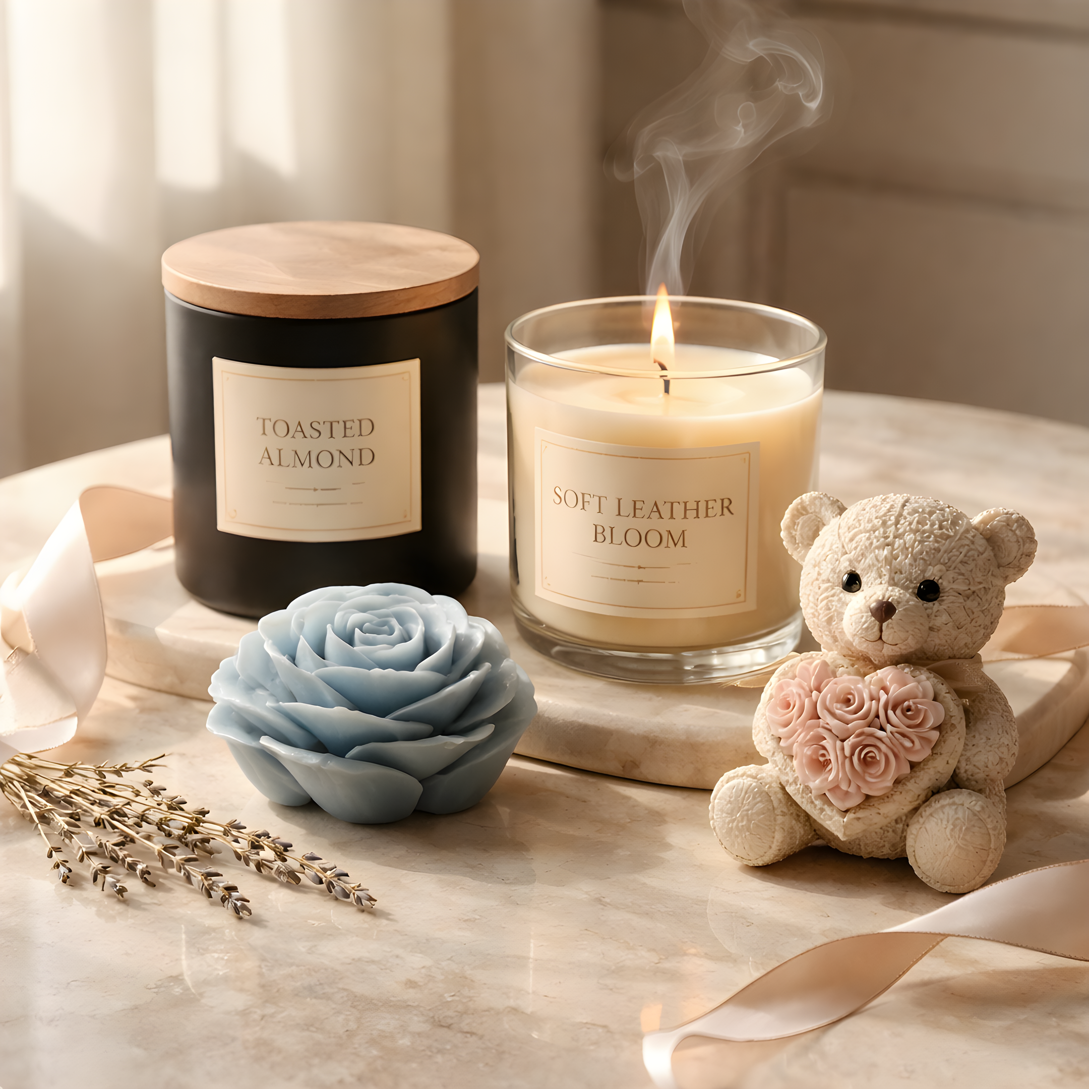 lighted tealight candle holders
